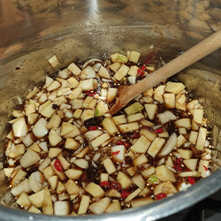 photo of ingredients cooking after 5 minutes